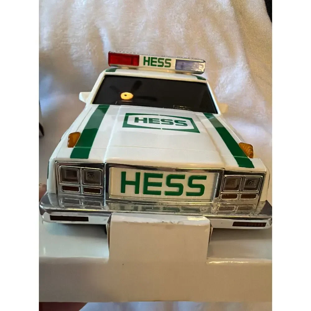 Vintage 1993 Hess Truck Patrol Car Toy Dual Siren Flashing Lights w/Original Box